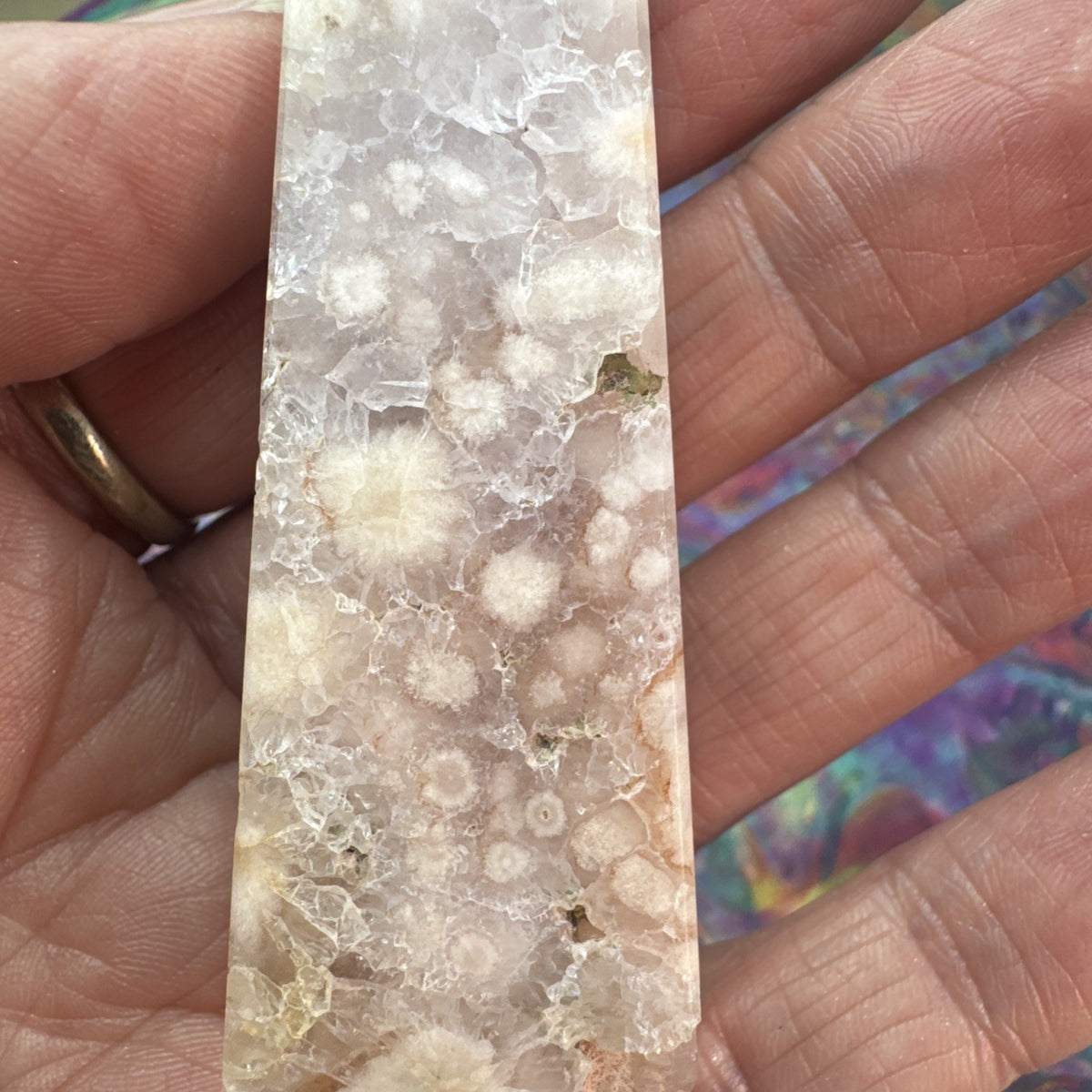 67 gram Flower Agate Crystal Tower