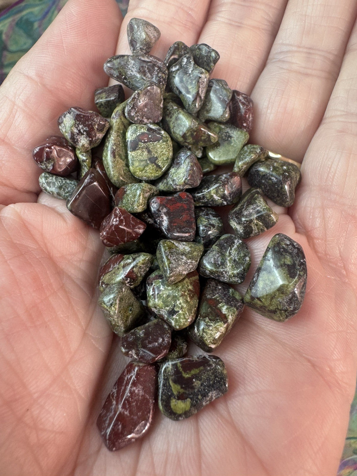 Dragon Blood Jasper Chips 100grams