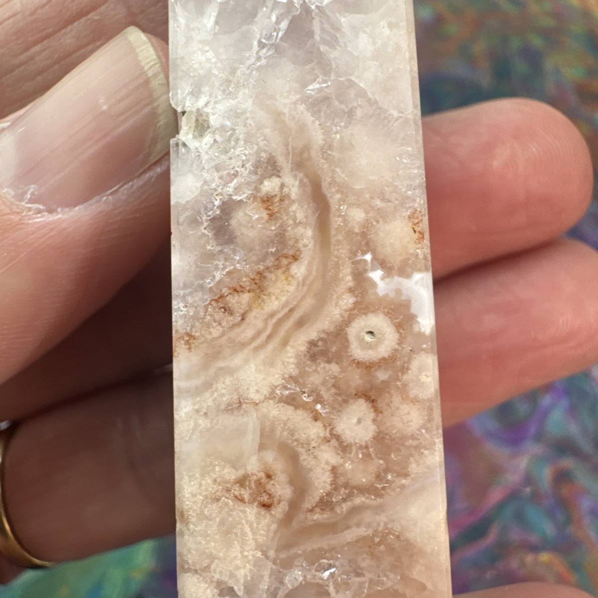 67 gram Flower Agate Crystal Tower