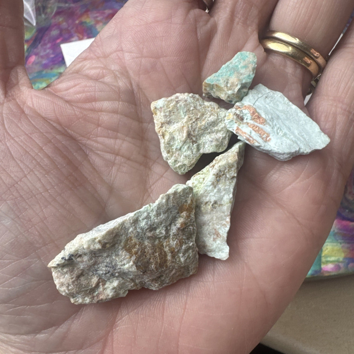 Crystal Mixed Bag wholesale resell lot  natural torqoise