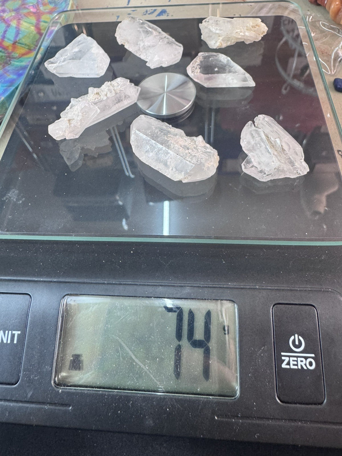 Very Rare A Grade Faden Quartz Cluster bag 74 grams