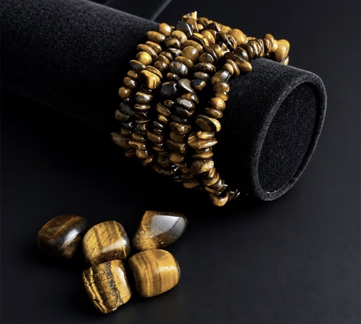 Tiger Eye Crystal Bracelet  - Stretch - Natural Stone