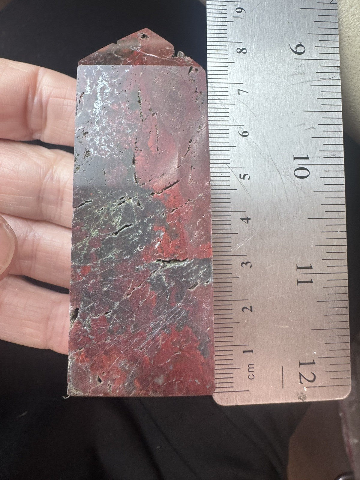 Red Jasper Crystal Tower – 116g Natural Grounding Stone Point   reiki meditation