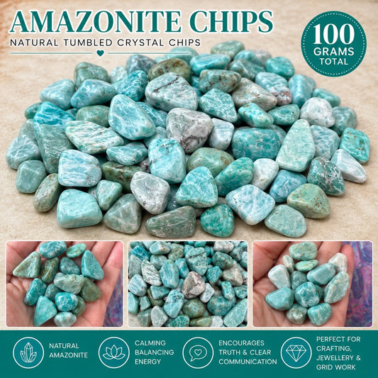 Amazonite Chips 100grams