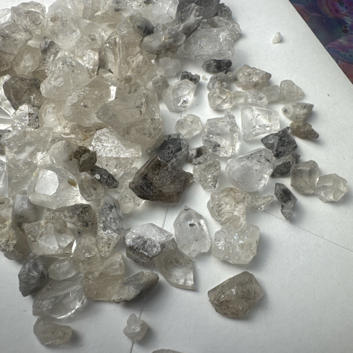 Crystal Mixed Bag wholesale resell lot  natural Himalayan diamond quartz 46 gms