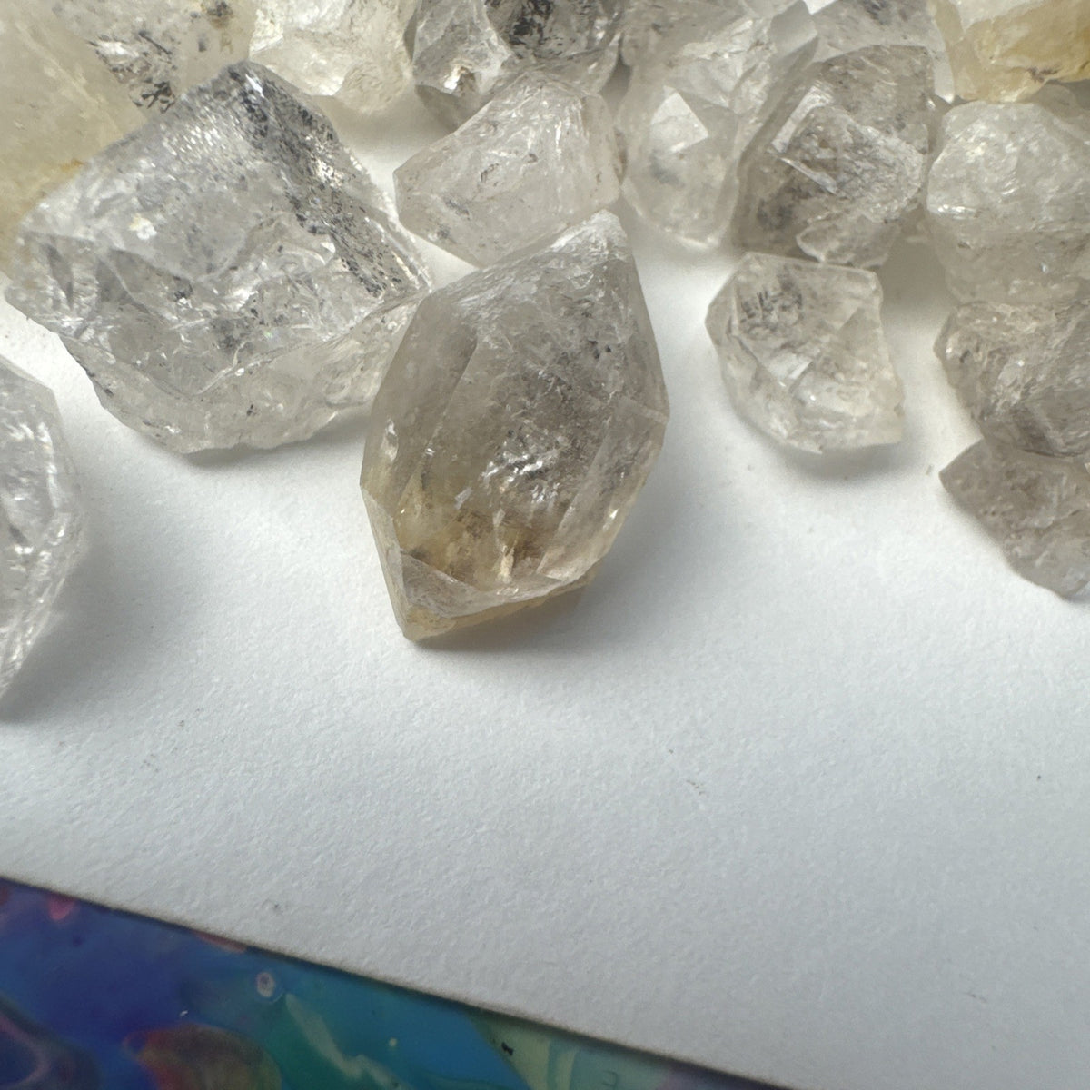 Crystal Mixed Bag wholesale resell lot  natural Himalayan diamond quartz 50gms