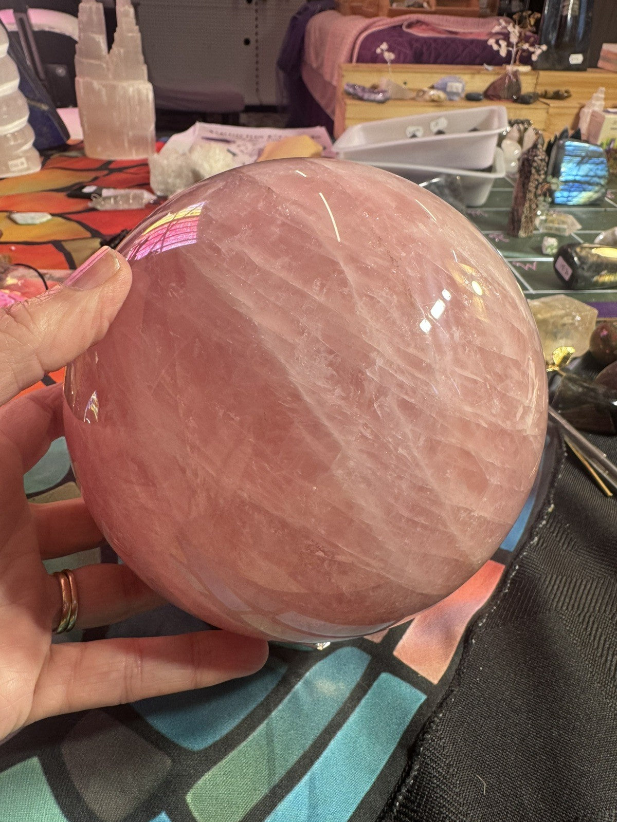 Rose Quartz Sphere 5.81 KG