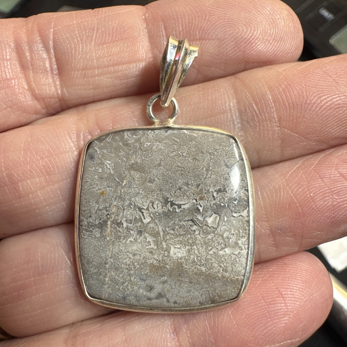 Gemstone Pendant Lot 103 Grams 925 Silver Plated stamped