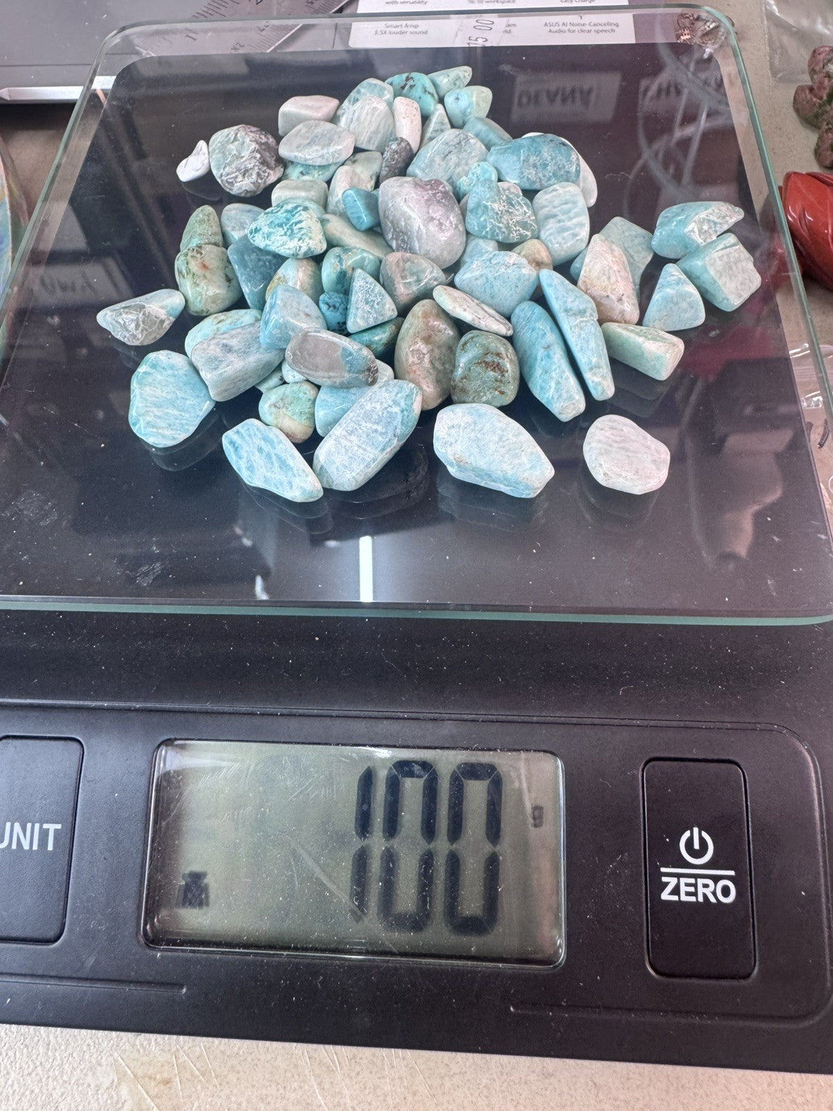 Amazonite Chips 100grams