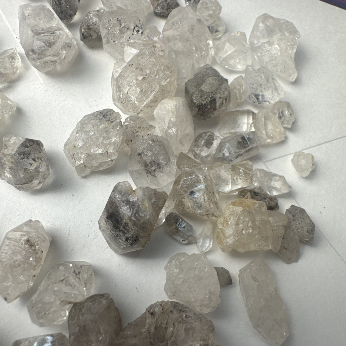Crystal Mixed Bag wholesale resell lot  natural Himalayan diamond quartz 50gms