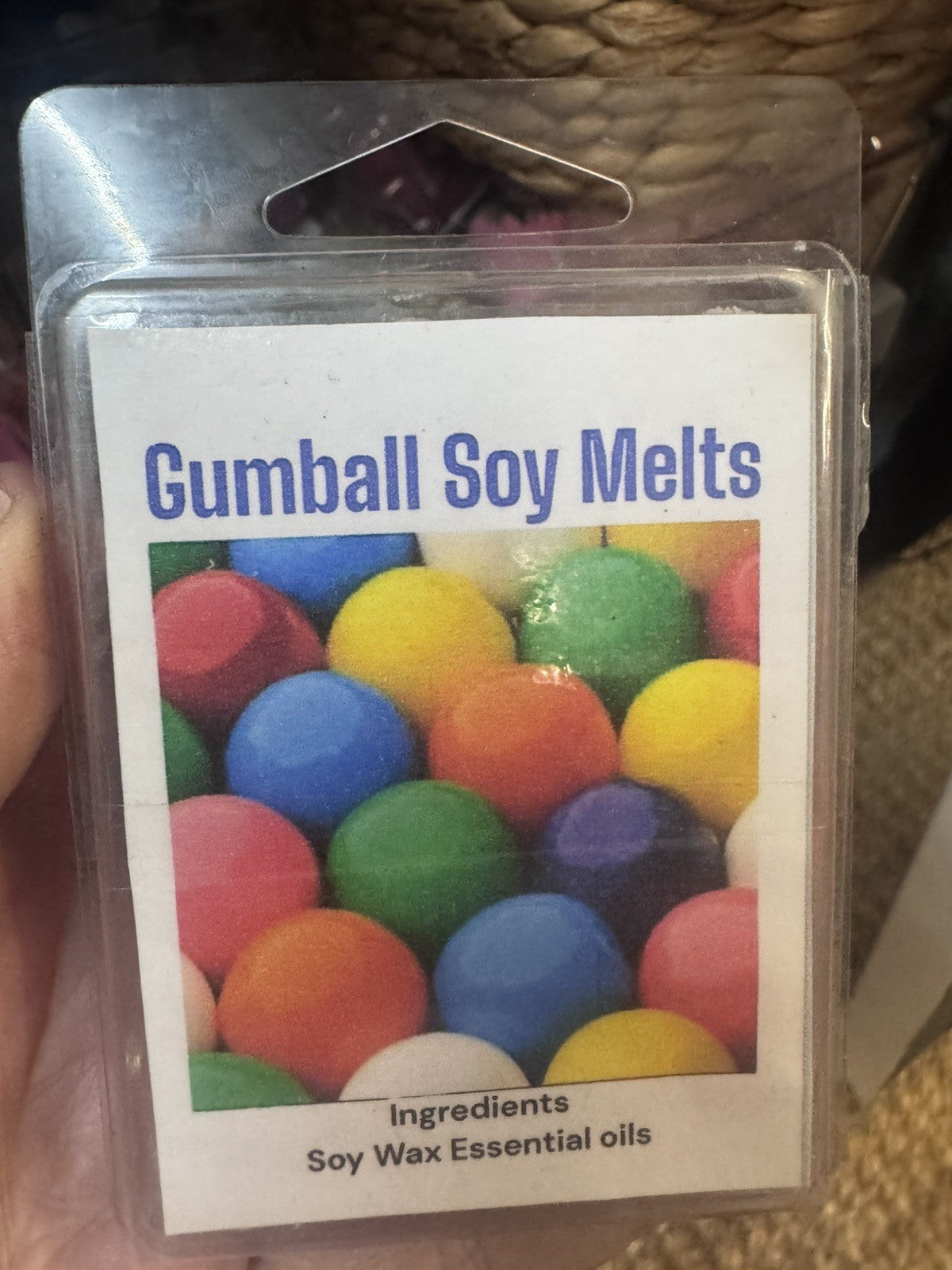 Gumball Soy Wax Melts – 6 Cube Clamshell Pack