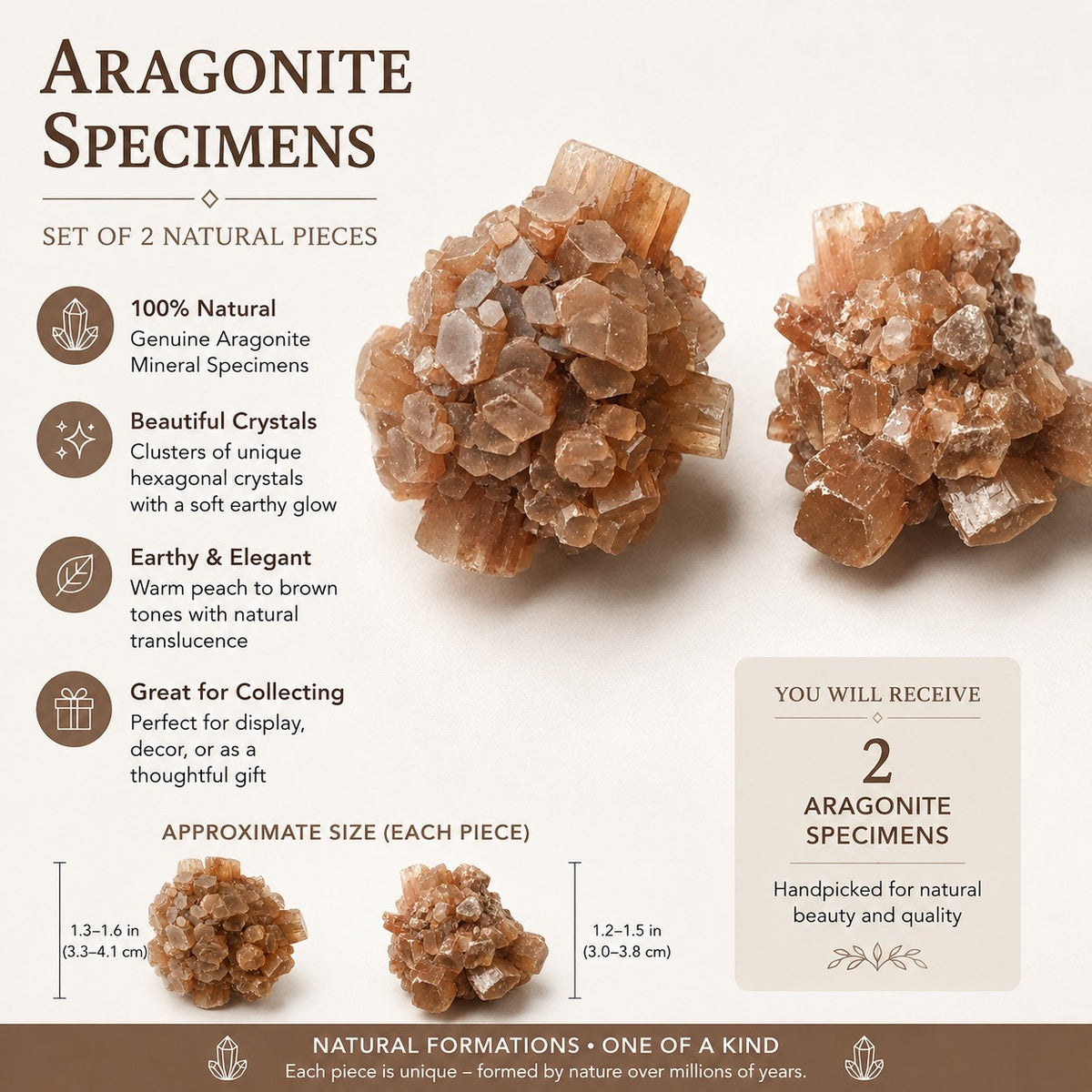Crystal Mixed Bag wholesale resell lot aragonite