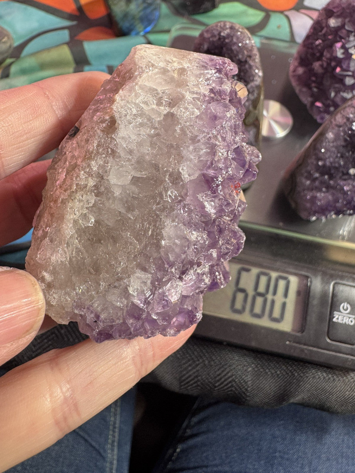 Amethyst Cave Lot 926 Grams 4 Peices