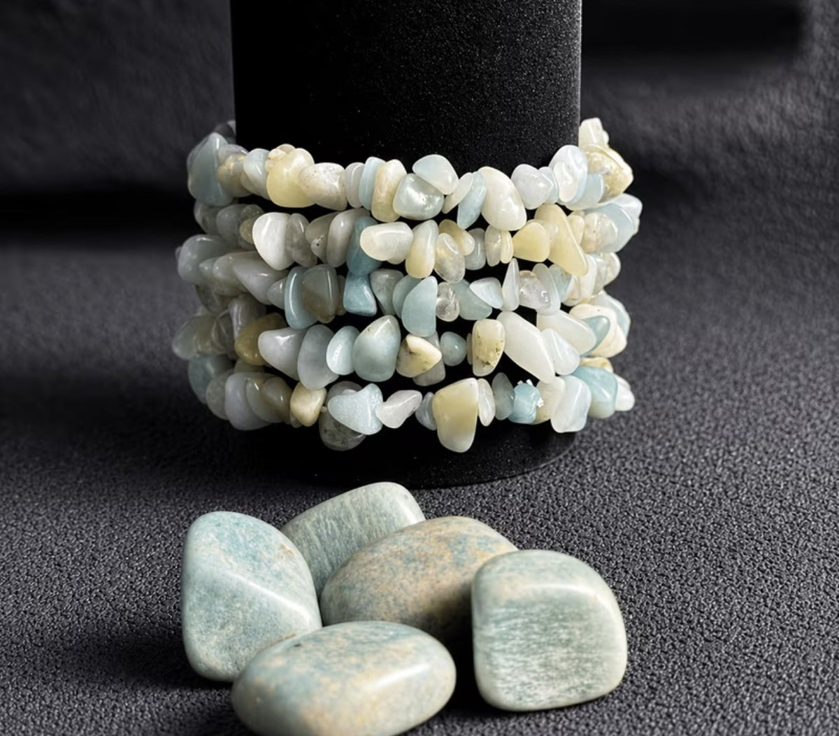 Amazonite Strech Crystal Bracelet