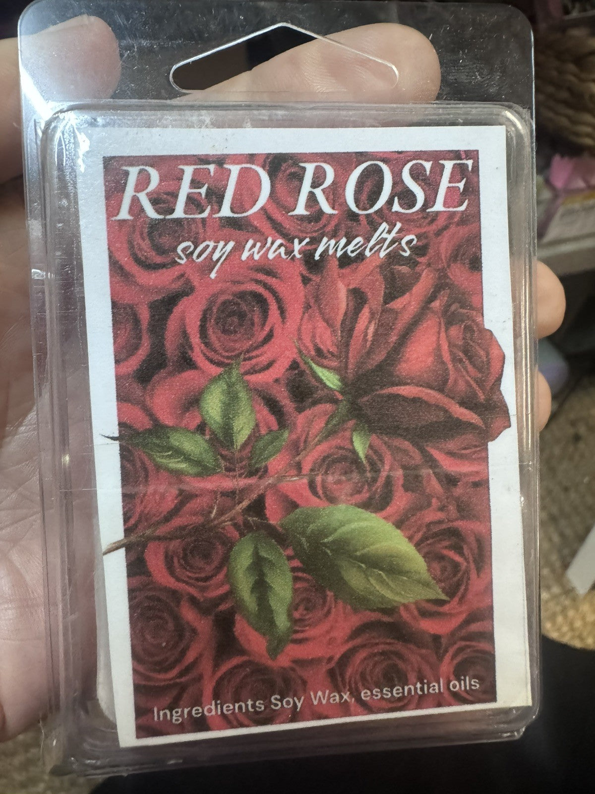Red Rose Soy Wax Melts  Handmade Scented | Long Lasting Fragrance