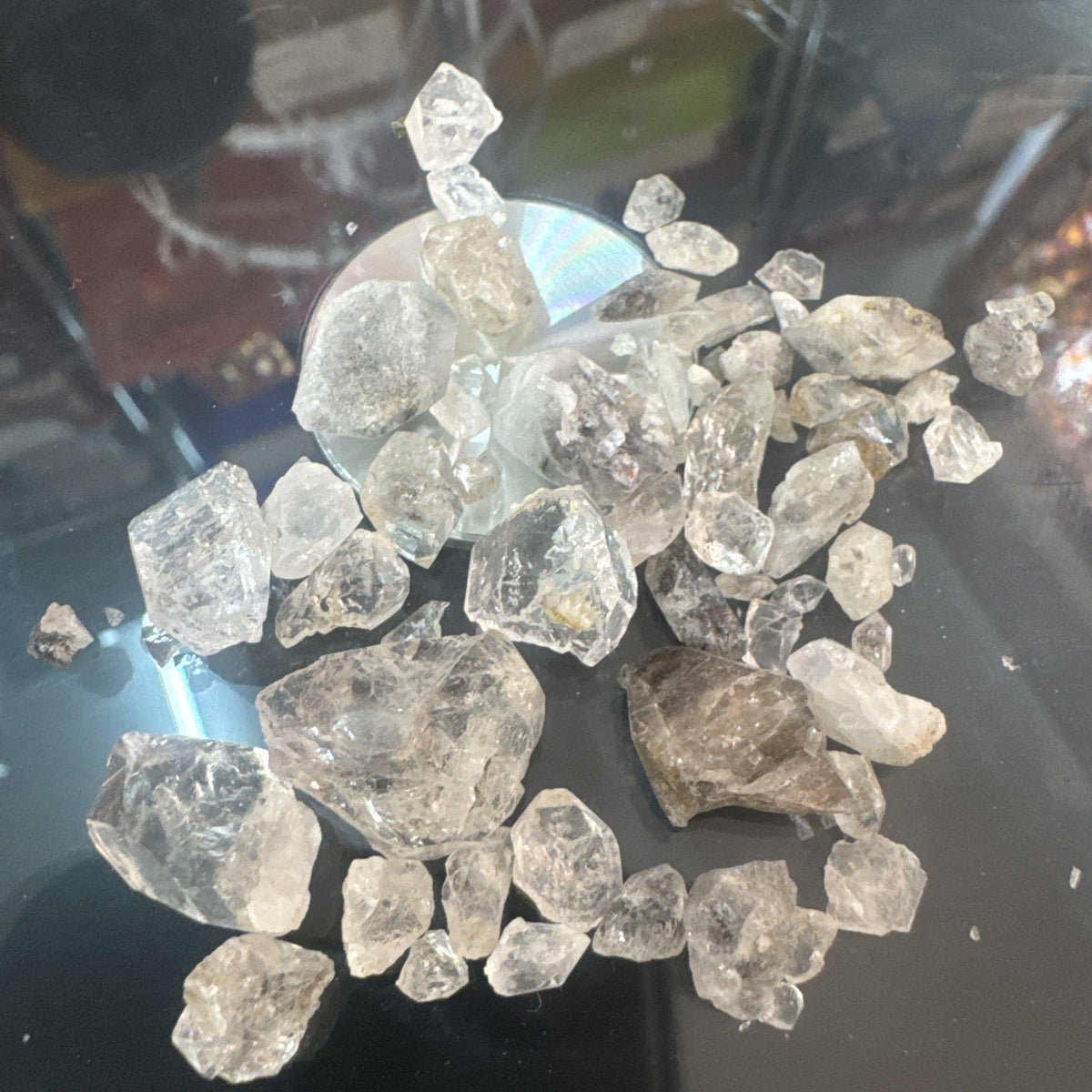 Crystal Mixed Bag wholesale resell lot  natural Himalayan diamond quartz 46 gms