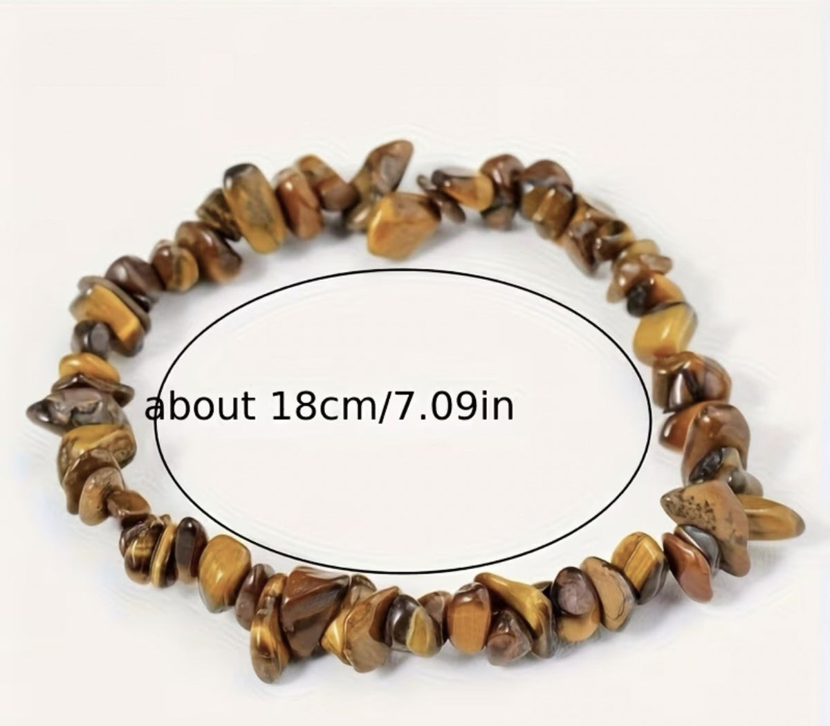Tiger Eye Crystal Bracelet  - Stretch - Natural Stone