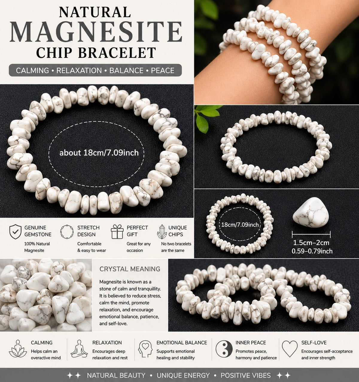 Mixed Bracelet Crystal x 10 random intuitive pick