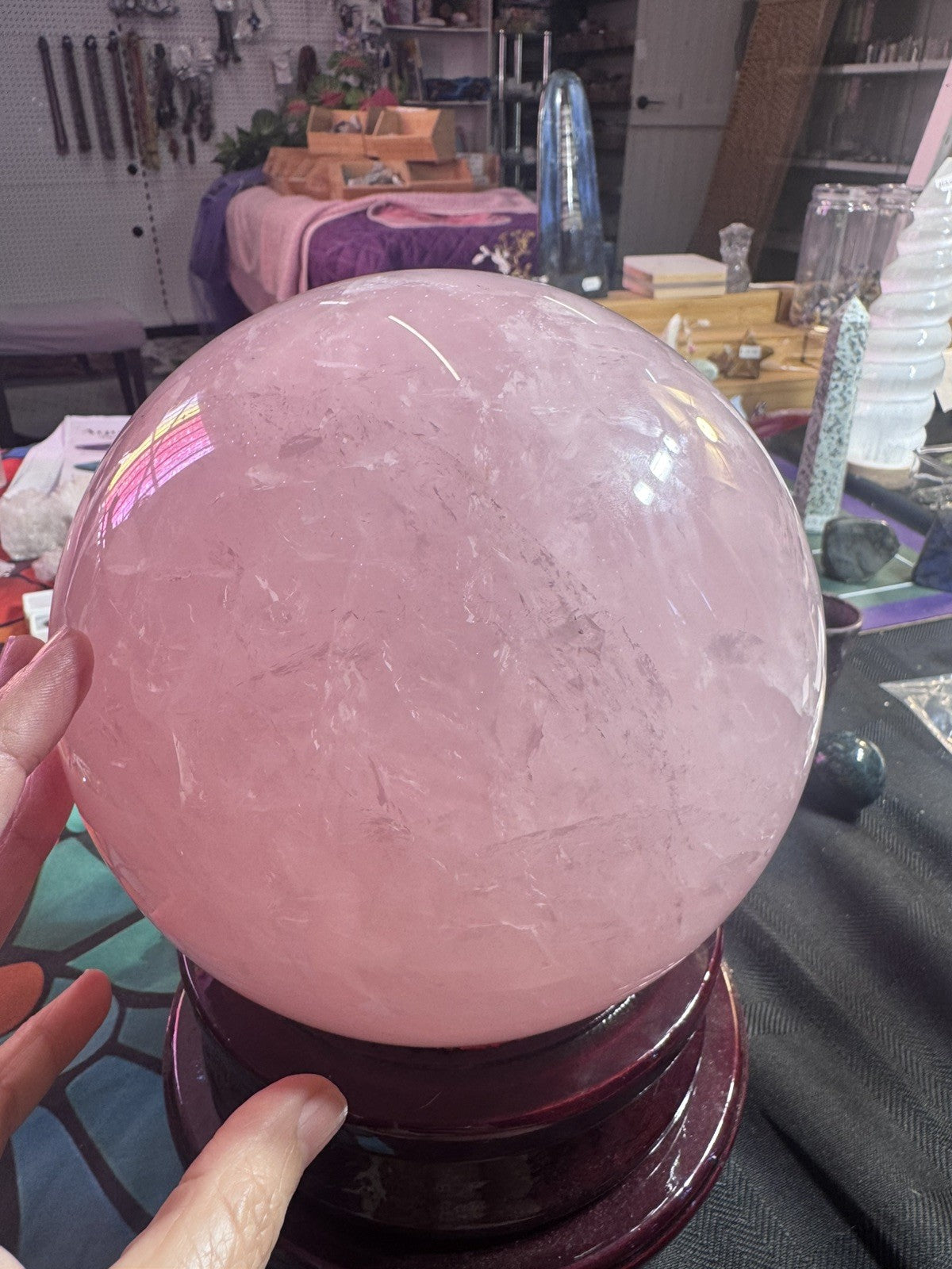 Rose Quartz Sphere 11.22kg Huge