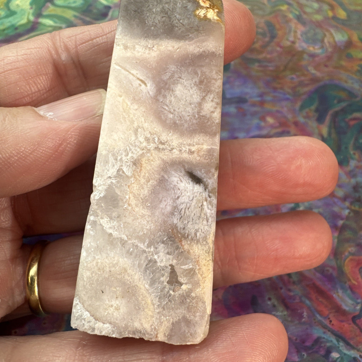 75 Gram  Flower Agate Crystal Tower
