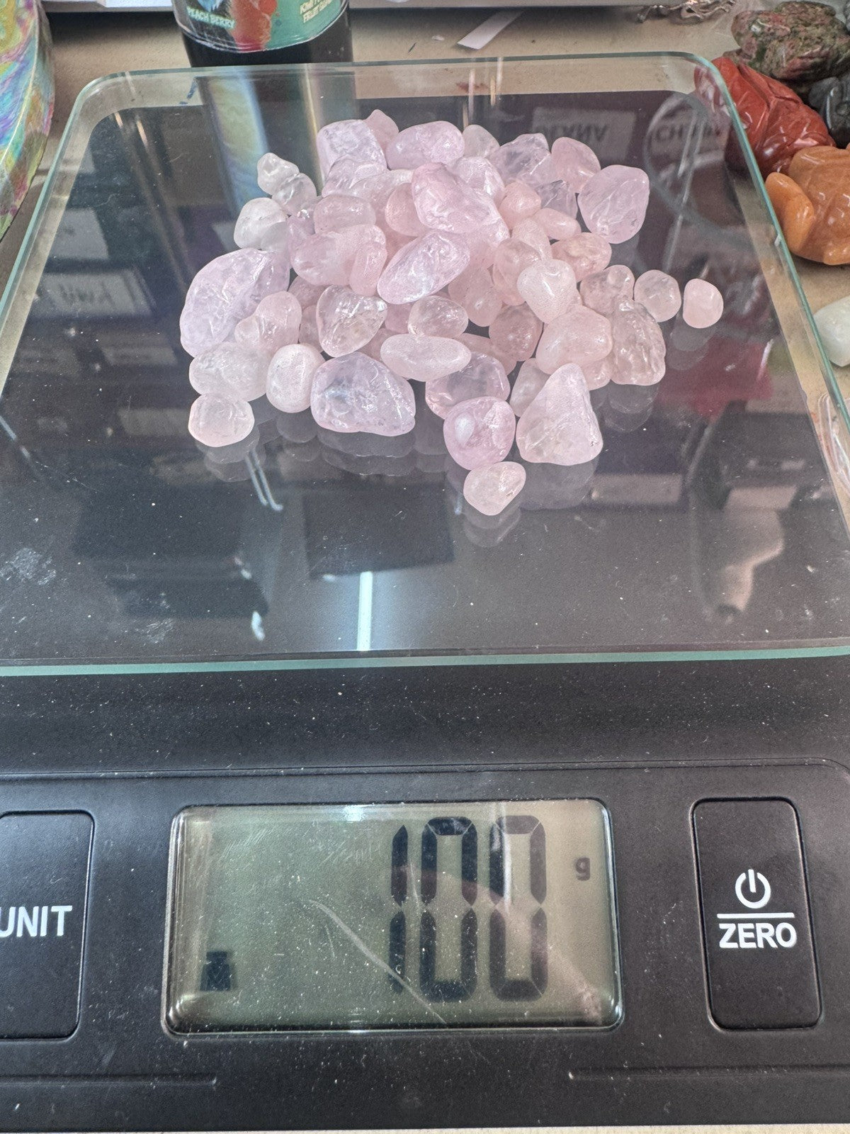 Rose Quartz Chips 100grams