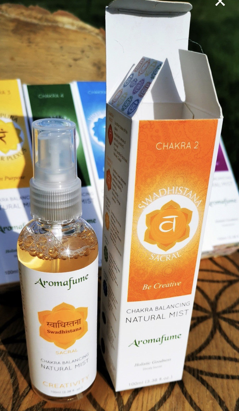 Aromafume Chakra 2 – Swadhistana (Sacral Chakra) Natural Mist  Reiki