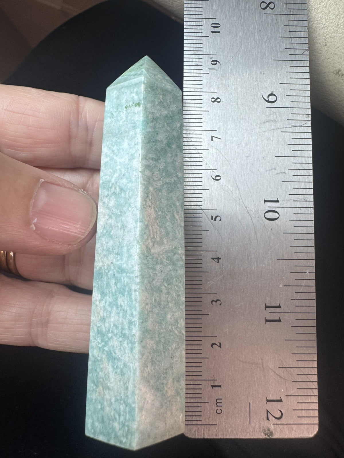 Natural Amazonite Tower – 72g  Natural Polished Stone reiki meditation