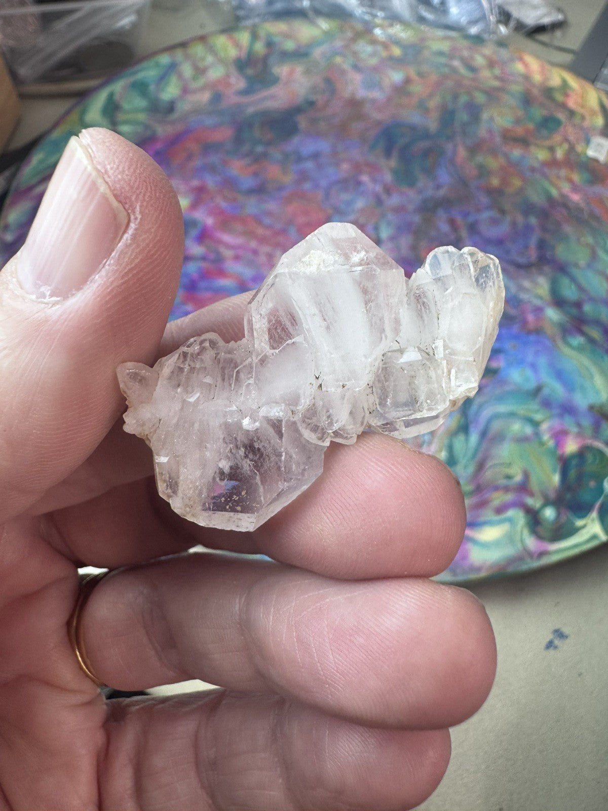 Very Rare A Grade Faden Quartz Cluster bag 79grams