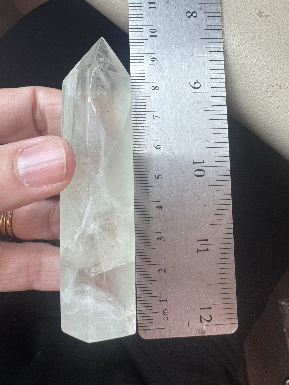 Green Fluorite Crystal Tower – 110g Natural Polished Stone reiki meditation