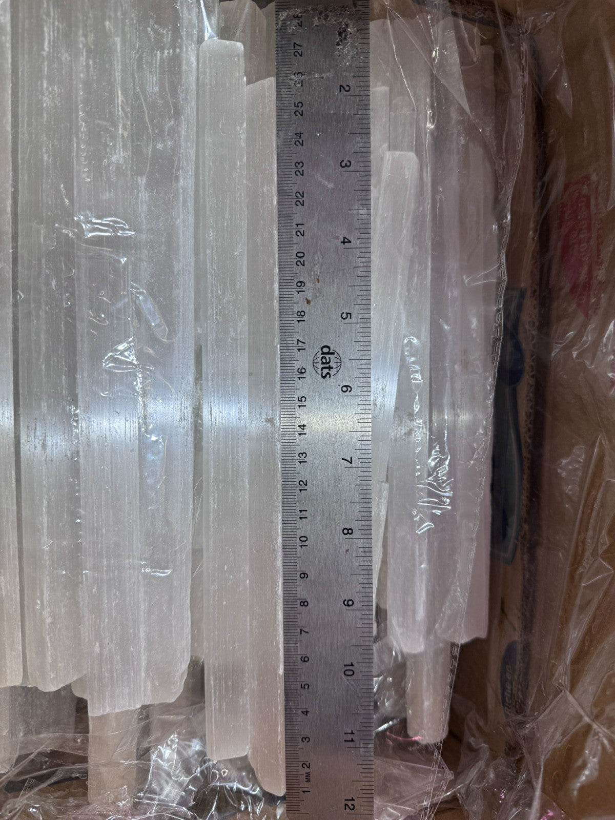 1kg  Selenite  Satin Rods Spar Beam Wand Pieces Crystal Healing Natural Stone