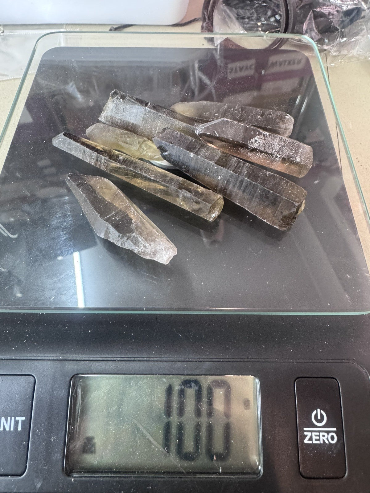 100g Natural Smokey Quartz Tea Crystal Point Healing Reiki Gemstone Specimen