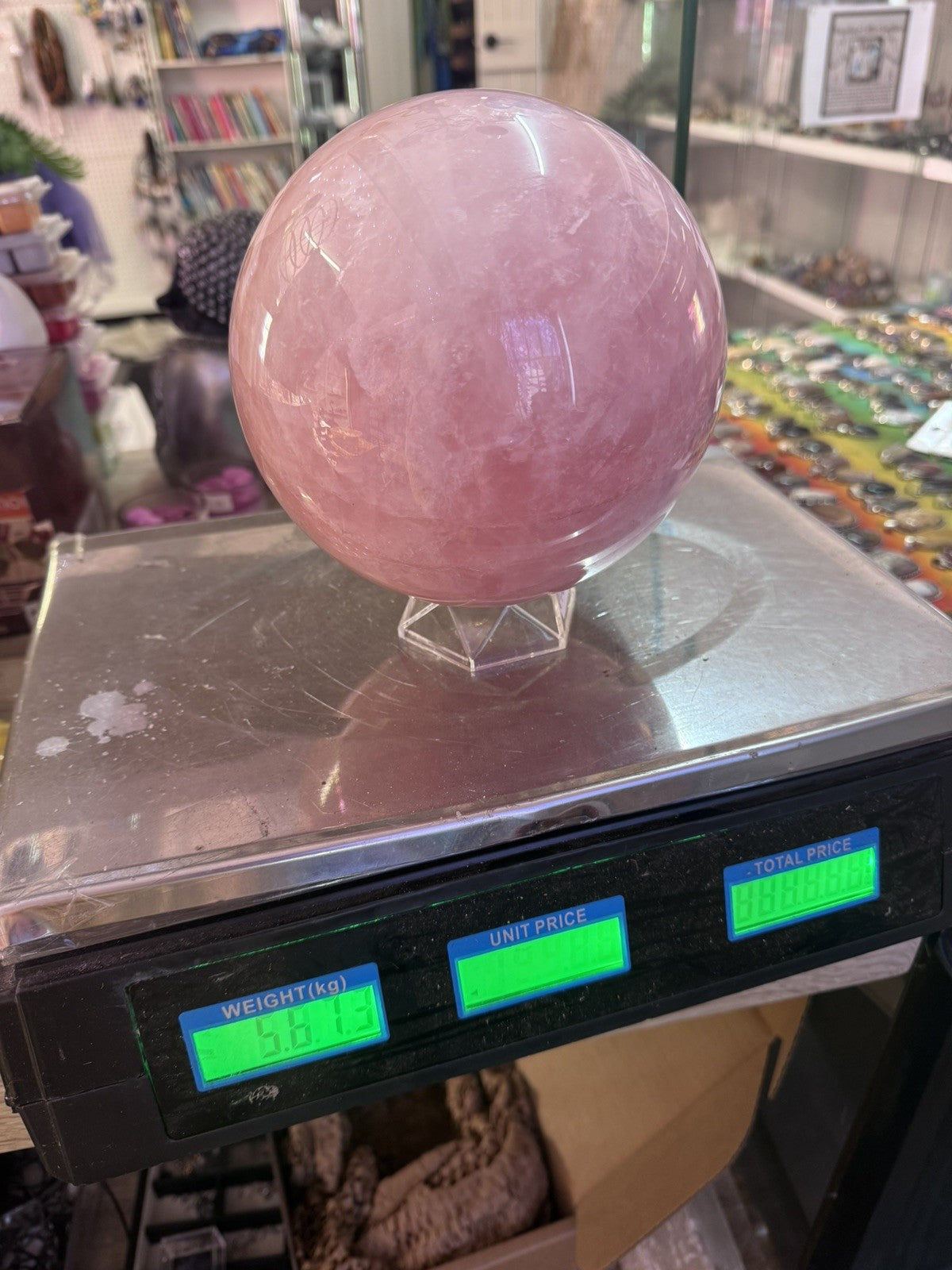 Rose Quartz Sphere 5.81 KG