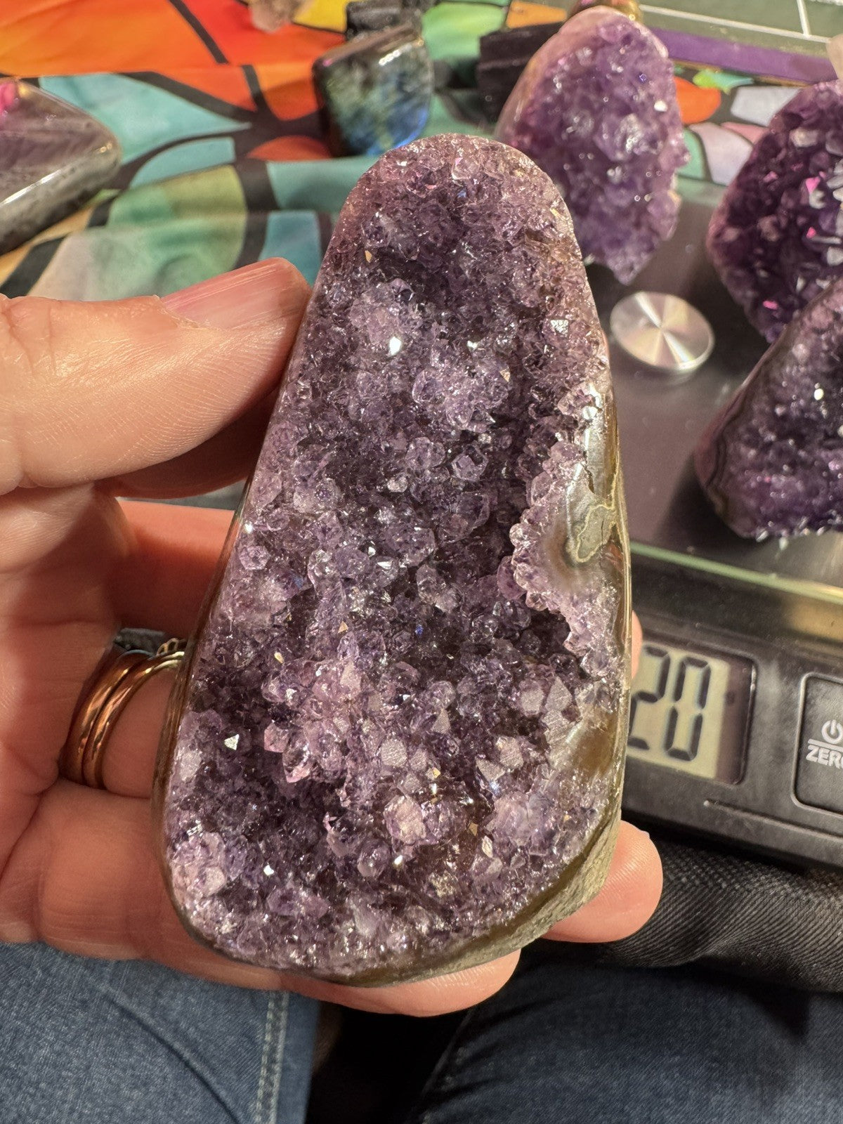 Amethyst Cave Lot 926 Grams 4 Peices