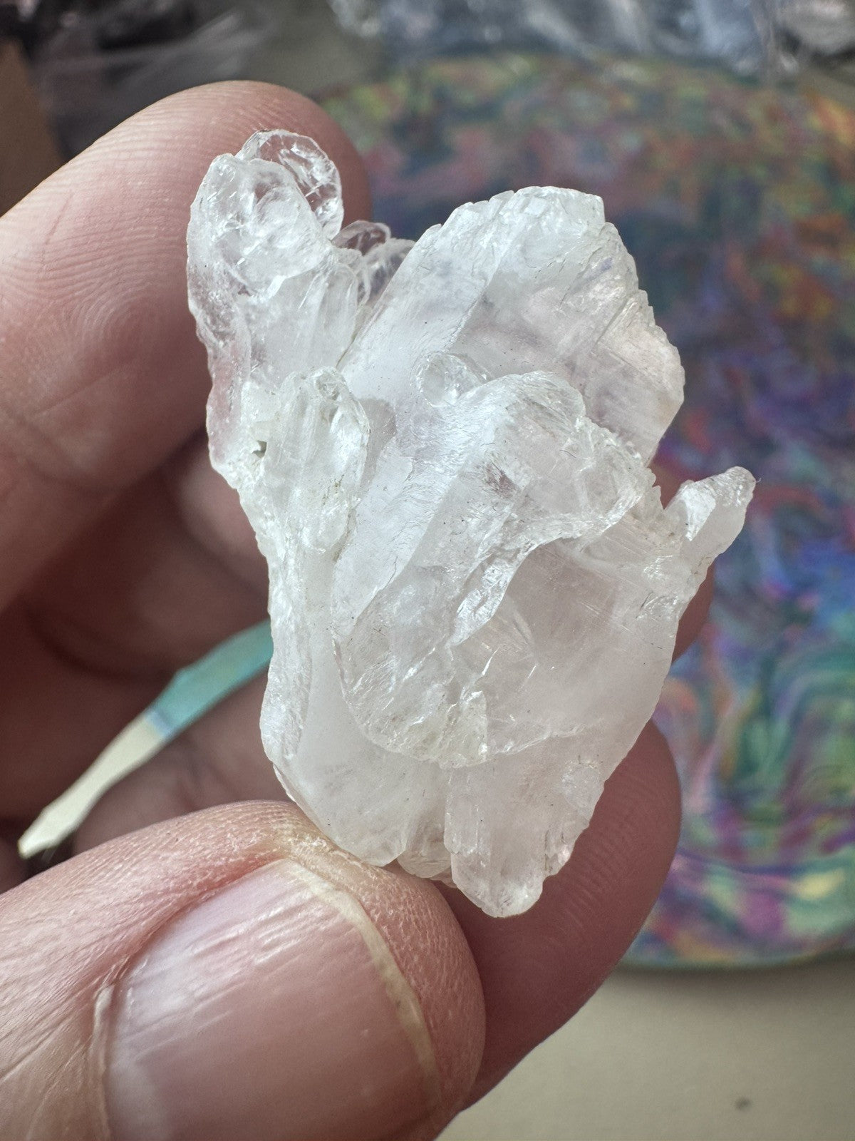 Very Rare A Grade Faden Quartz Cluster bag 79grams