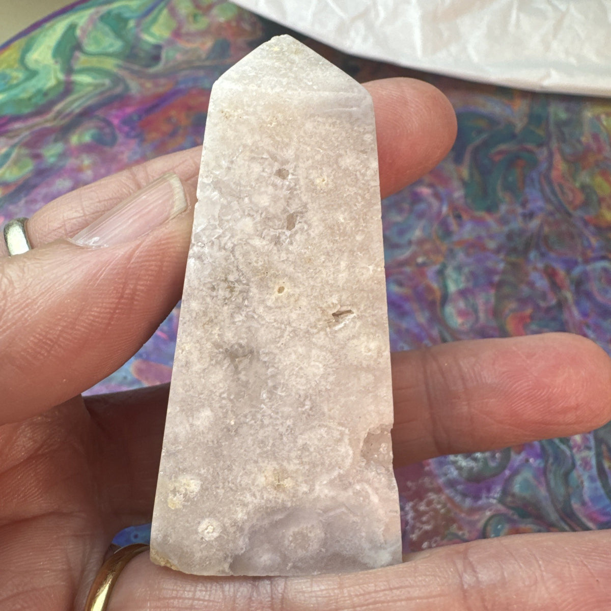 69 gram Flower Agate Crystal Tower