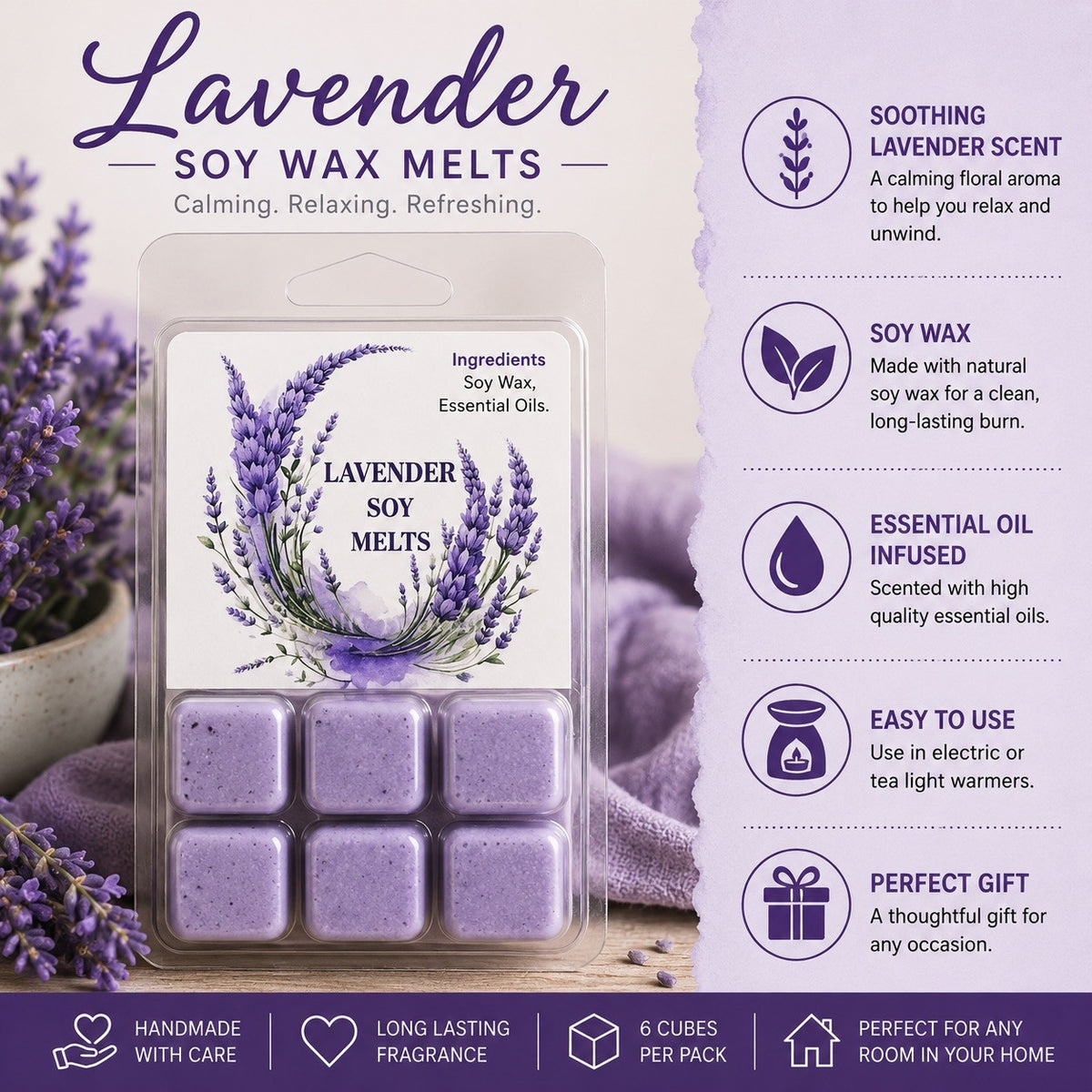 10 Random Soy Wax Melts Bundle – No Duplicates Guaranteed bulk lot