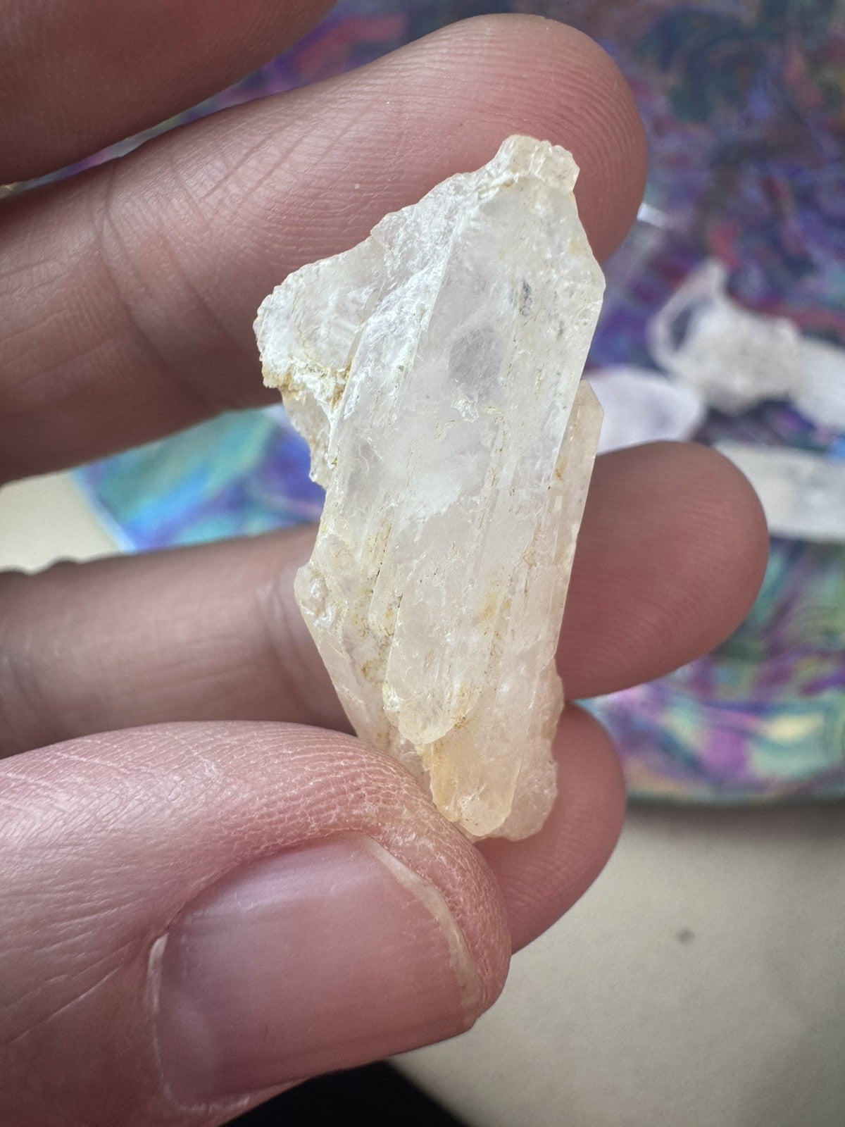 Very Rare A Grade Faden Quartz Cluster bag 74 grams