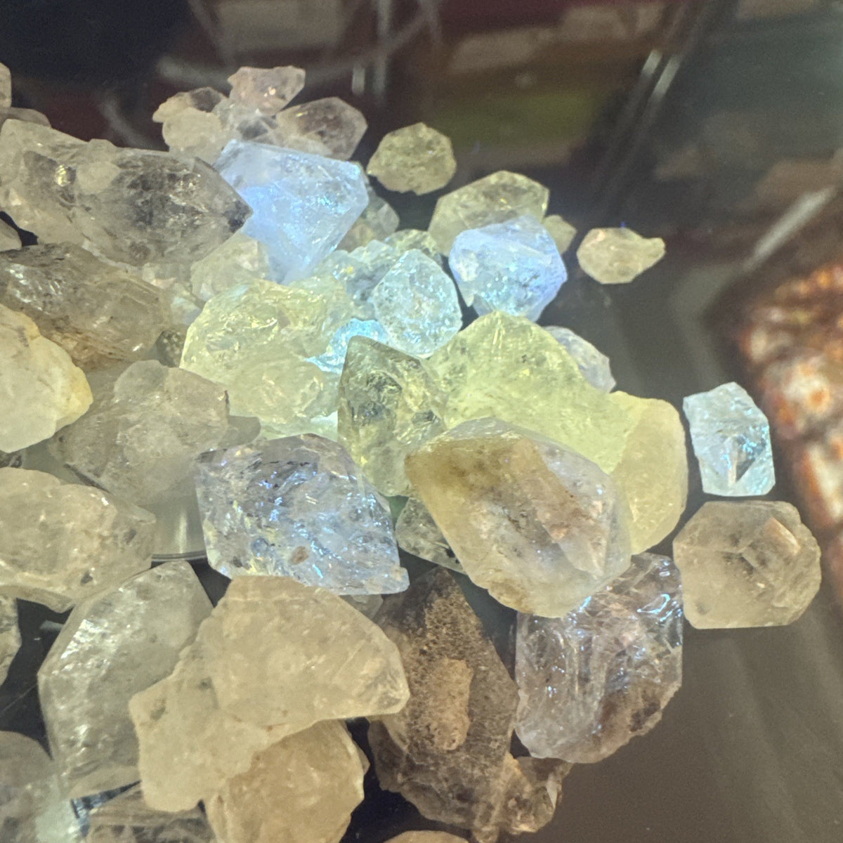 Crystal Mixed Bag wholesale resell lot  natural Himalayan diamond quartz 50gms