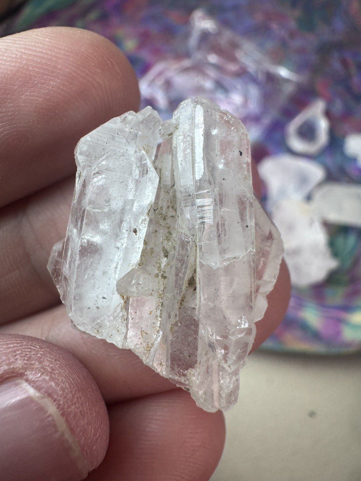 Very Rare A Grade Faden Quartz Cluster bag 74 grams