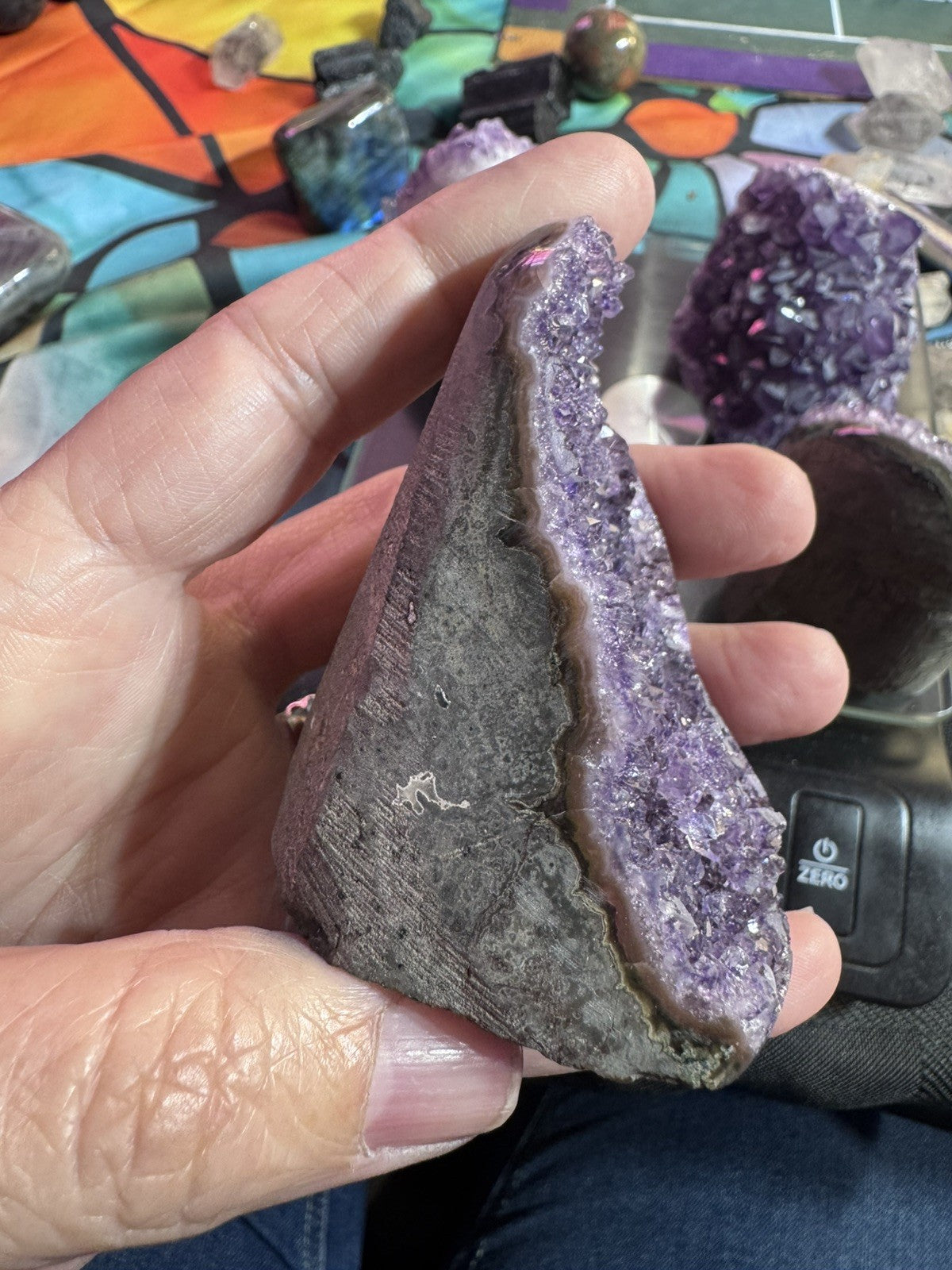 Amethyst Cave Lot 926 Grams 4 Peices