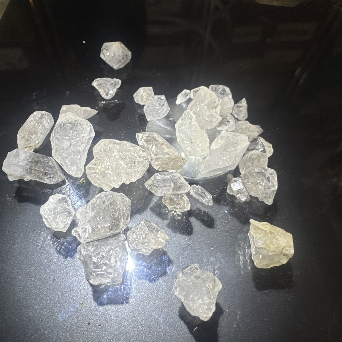 Crystal Mixed Bag wholesale resell lot  natural Himalayan diamond quartz 50gms