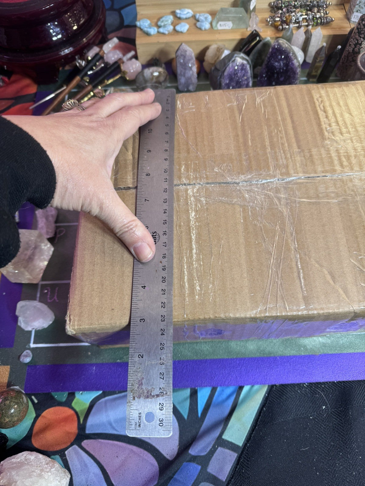 9.5 Sealed Box of Selenite Rods 25cm Large