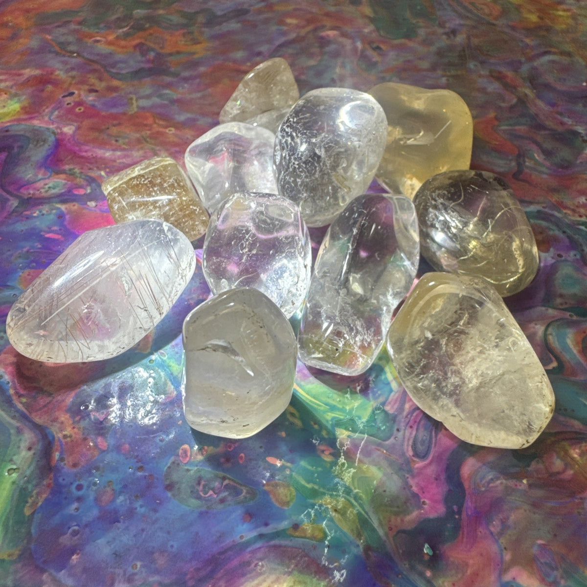 Crystal Mixed Bag wholesale resell lot  natural A grade Rutile Clear Quartz