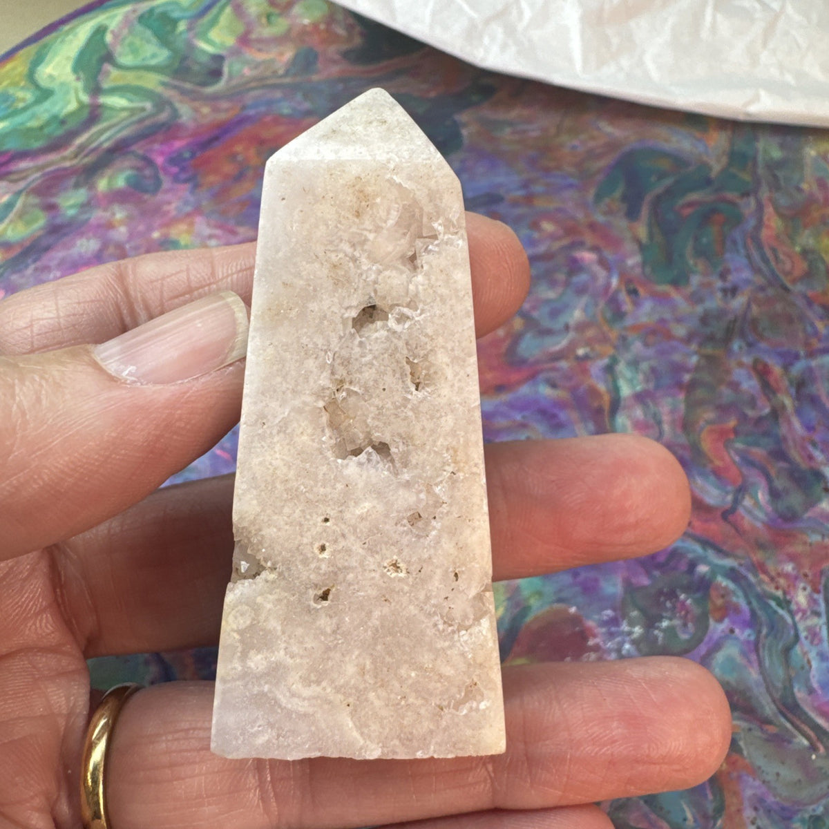 69 gram Flower Agate Crystal Tower