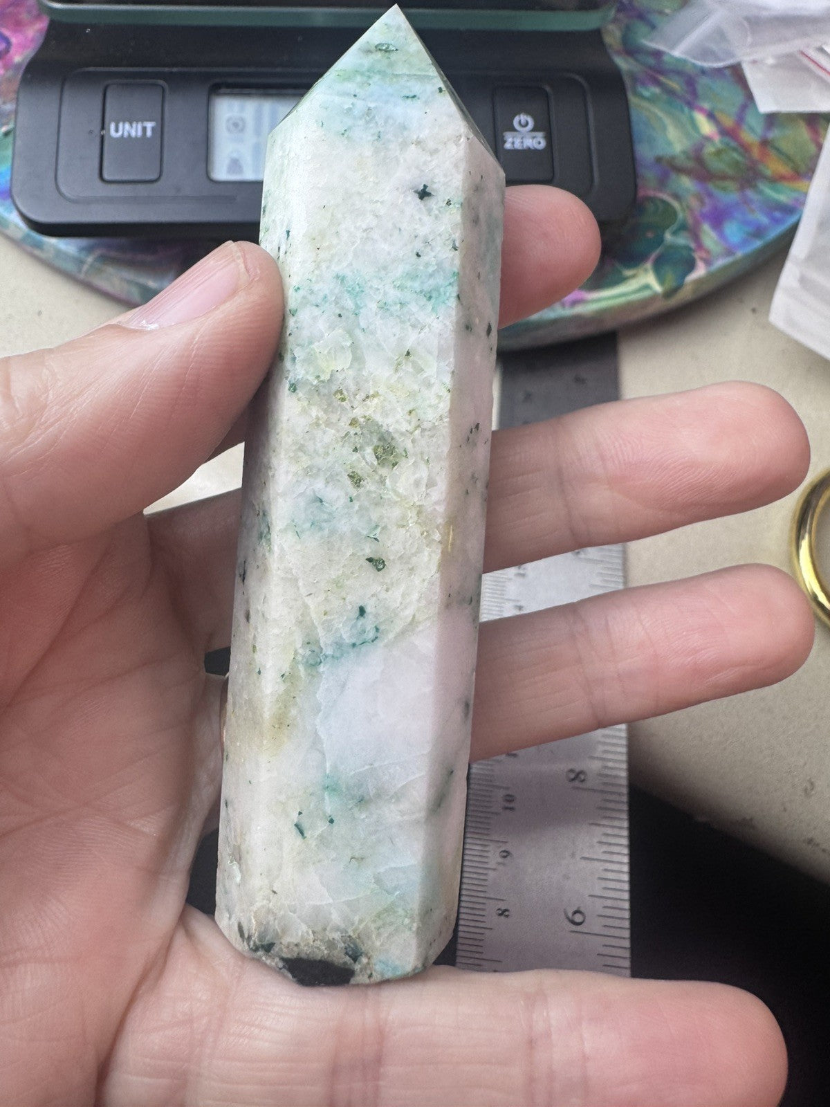 113g Phoenix Stone Crystal Tower  –  Polished Stone reiki meditation