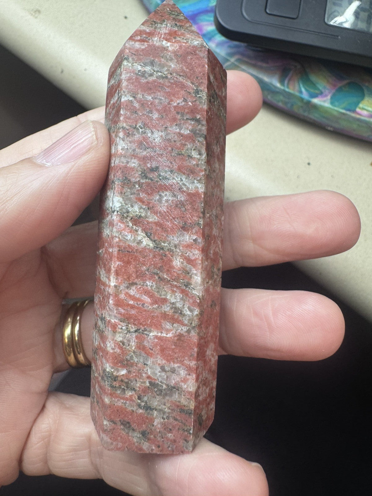 Poppy Seed Jasper Crystal Tower 127g Natural  Polished Stone reiki meditation