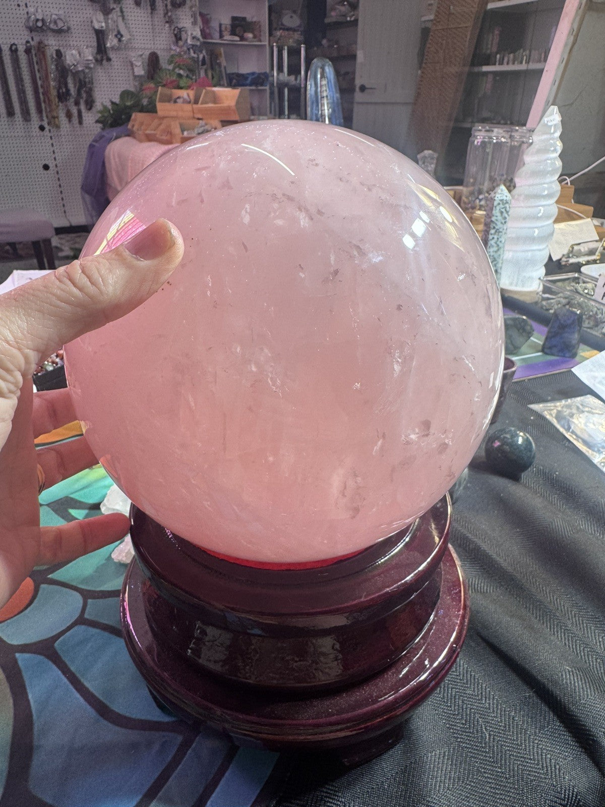 Rose Quartz Sphere 11.22kg Huge