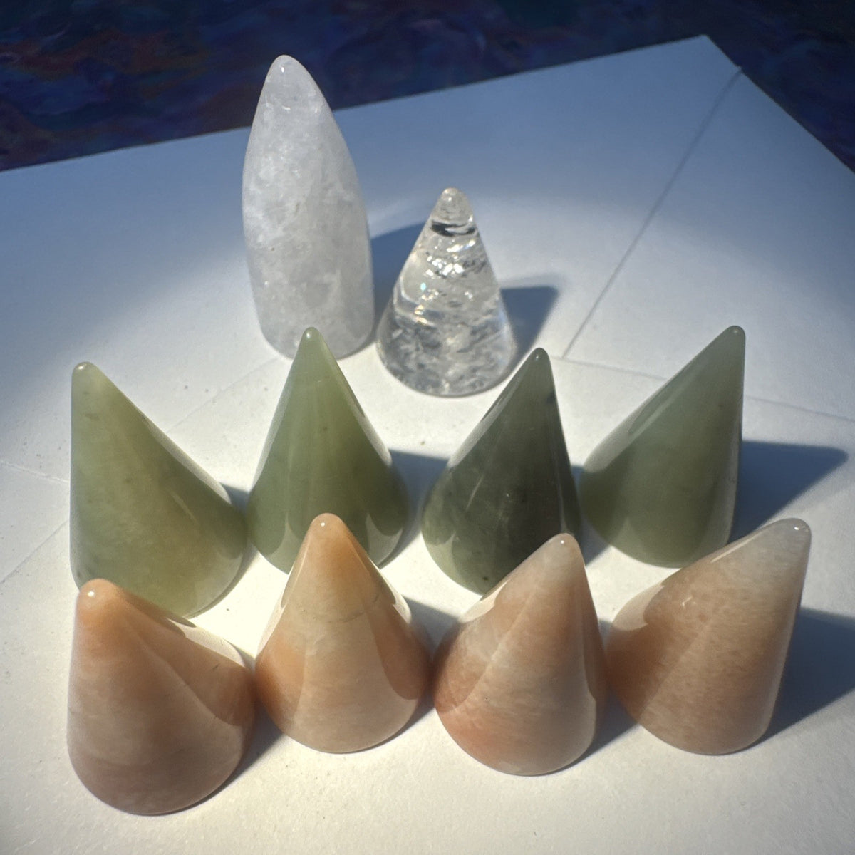 Crystal Mixed Bag wholesale resell lot  pyramid cones