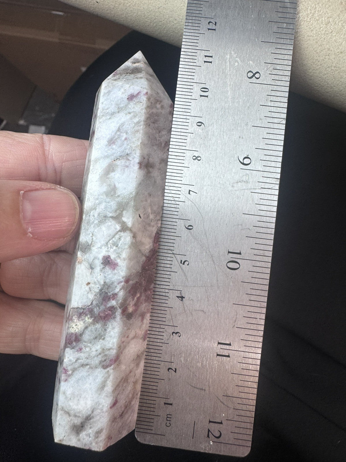Natural Pink Tourmaline Tower – 94g   Polished Stone reiki meditation