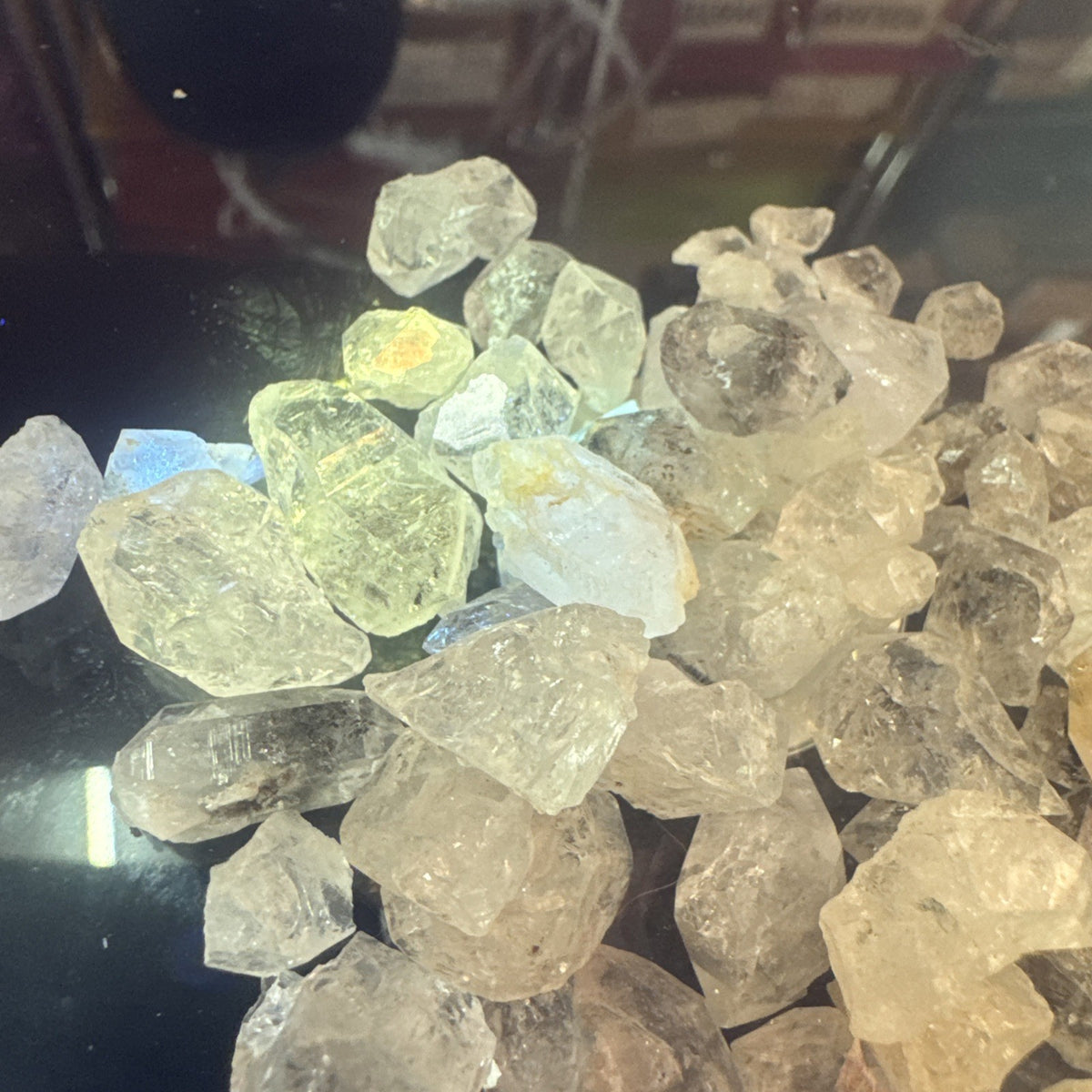 Crystal Mixed Bag wholesale resell lot  natural Himalayan diamond quartz 50gms